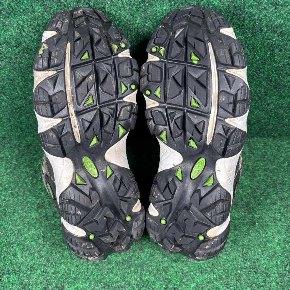 Oboz Sawtooth Low Womens Hiking Shoes Brown Grey Green EG20602 Size 8.5